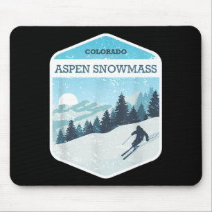 Aspen Snowmass Skigebiet Colorado Snowboarden Mousepad