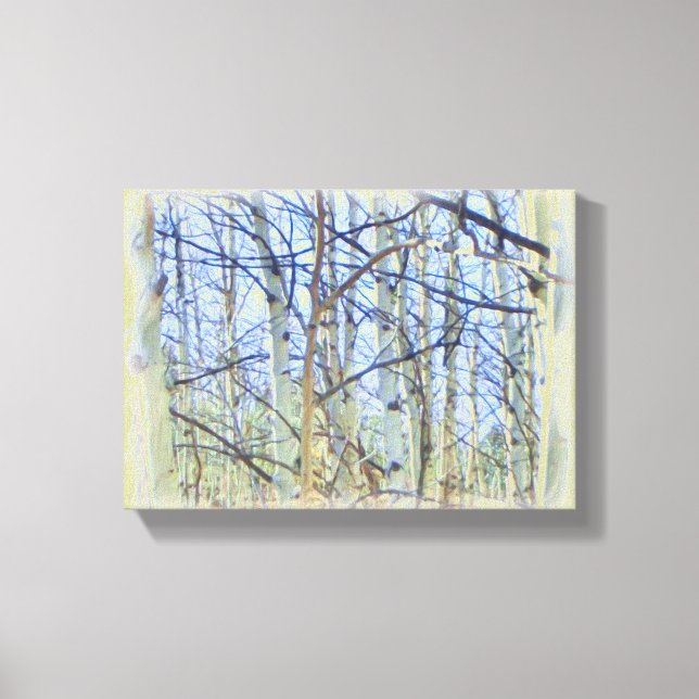 Aspen Tree Foto Leinwand (Vorderseite)