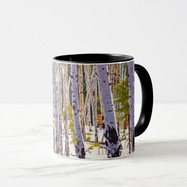 Aspen Tree Woodland Tasse (VorderseiteRechts)