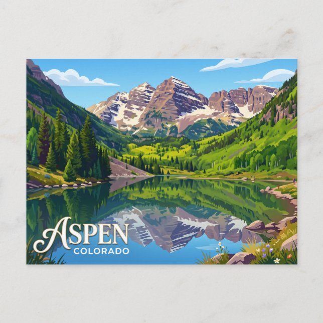 Aspen USA Postkarte (Vorderseite)