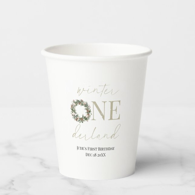 ASPEN Winter ONEderland Paper Cup Pappbecher (Vorderseite)