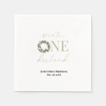 ASPEN Winter ONEderland Paper Napkins