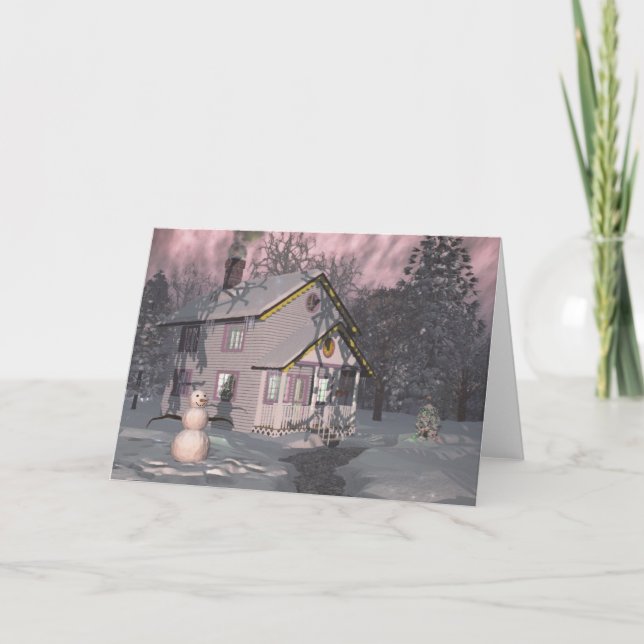 Aspenglow Feiertagskarte (Vorderseite)