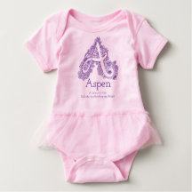Aspennamen- und -bedeutungs-Babykleidung