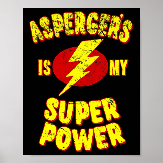 Asperger ist mein Super-Power Poster (Vorne)