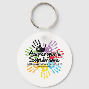 Asperger-Syndrom-Handprint Schlüsselanhänger