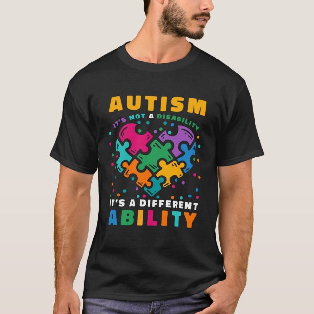Asperger Syndrome Awareness for Mom Dad Aunt with  T-Shirt (Vorderseite)