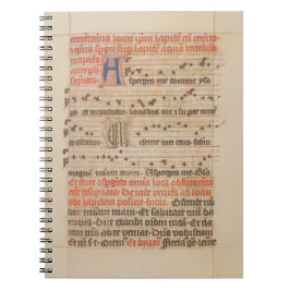 Asperges me - Gregoriant Chant Mittelalterliches M Notizblock