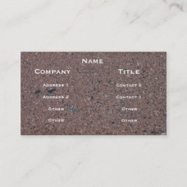 Asphalt-Bild-Visitenkarte Visitenkarte