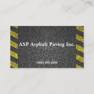 Asphalt, der Visitenkarte pflastert