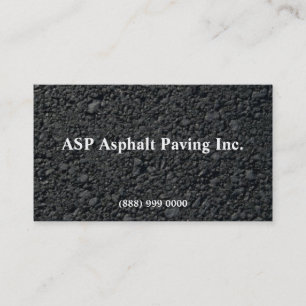 Asphalt, der Visitenkarte pflastert