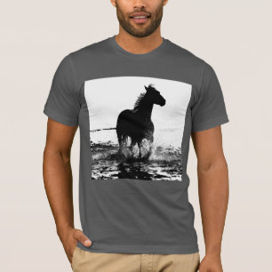 Asphalt Farbe Elegante Moderner Pop Reiten T-Shirt