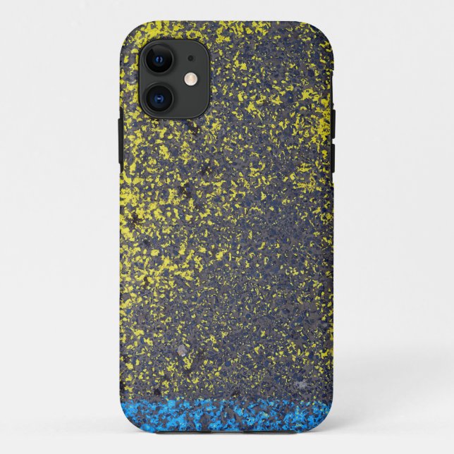 Asphalt Farbe Textur abstrakt Stadtgelb Case-Mate iPhone Hülle (Rückseite)