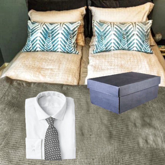 Asphalt Krawatte (This Stitch In Asphalt design, is perfect for the office, and after hours!)