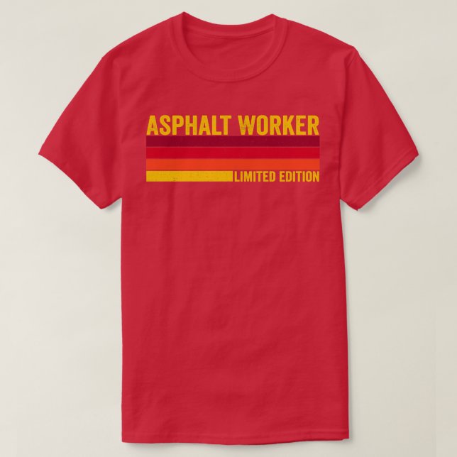Asphalt-Mitarbeiter T-Shirt (Design vorne)