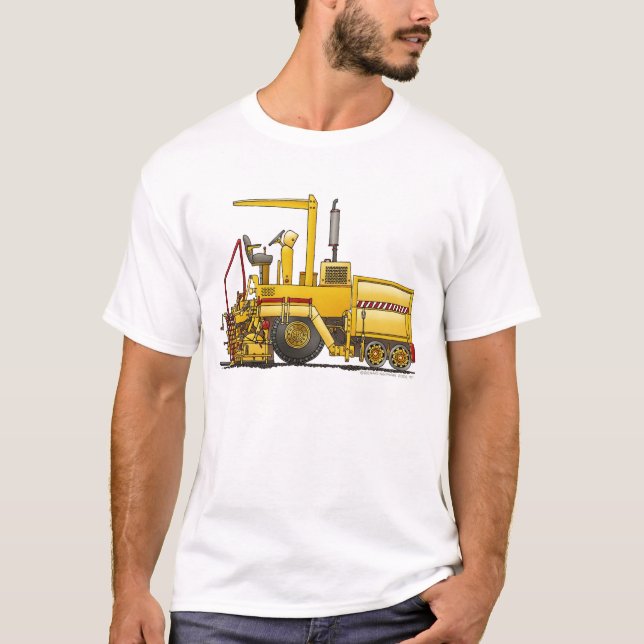 Asphalt-Pflasterungs-Maschinen-Bau-Kleid Appare T-Shirt (Vorderseite)