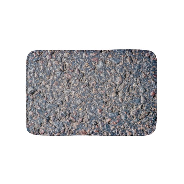 Asphalt- und Kies-Textur Badematte (Vorderseite)
