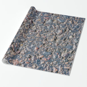 Asphalt- und Kies-Textur Geschenkpapier