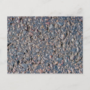 Asphalt- und Kies-Textur Postkarte