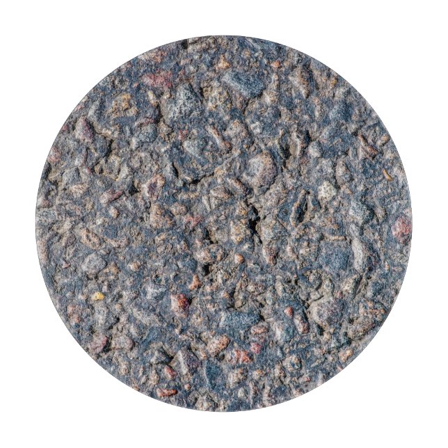 Asphalt- und Kies-Textur Schneidebrett (Vorderseite)