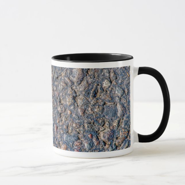Asphalt- und Kies-Textur Tasse (Rechts)