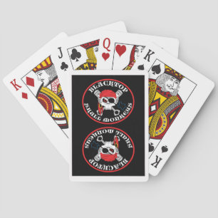 Asphaltbelag-Schädel-Affe-Spielkarten Spielkarten