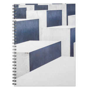 Asphaltdecke aus weißem Beton Notizblock