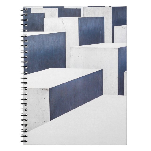 Asphaltdecke aus weißem Beton Notizblock (Vorderseite)