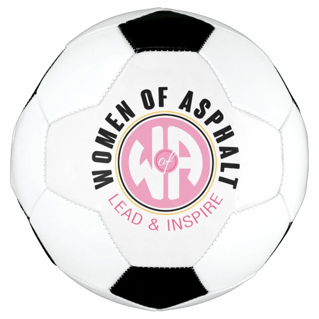 Asphaltierte Fußball-Frauen Fußball (Vorderseite)