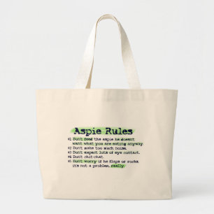 "Aspie ordonne" le sac fourre - tout à toile
