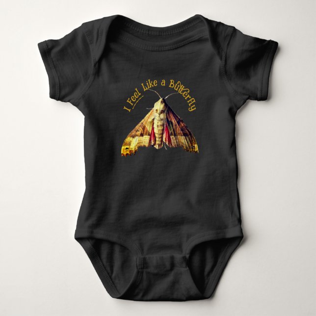 Aspirational Moth v.3 Baby Strampler (Vorderseite)
