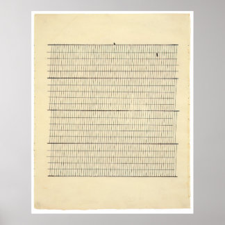 Aspirations 1960 - Agnes Martin Poster