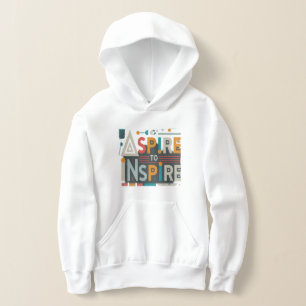 Aspire à inspirer les garçons Sweat - shirt à capu