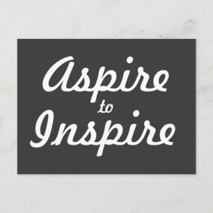 Aspire Inspirer Motivation Carte Postale