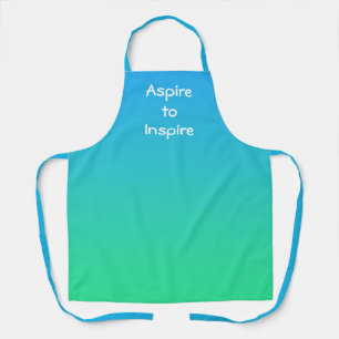 Aspire pour inspirer le tablier de dégradé Turquoi