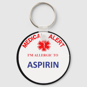 Asprin Drug Allergy key chain Schlüsselanhänger