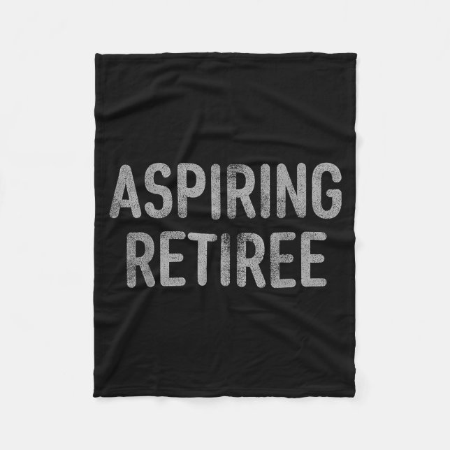 Asring Retiree Distressed Shirt - Funny Retirement Fleecedecke (Vorderseite)