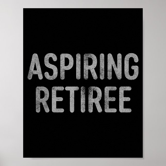 Asring Retiree Distressed Shirt - Funny Retirement Poster (Vorne)