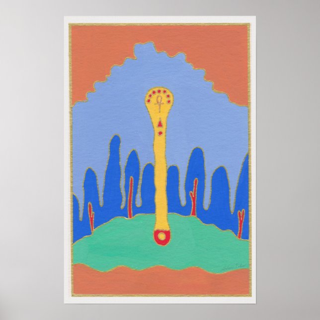 Ass der Stäbe Poster (Vorne)
