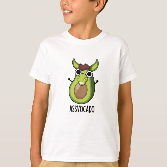 Ass-vocado Funny Avocado Pun T-Shirt (Vorderseite)