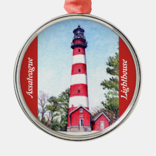 Assateague Insel-Leuchtturm Ornament Aus Metall