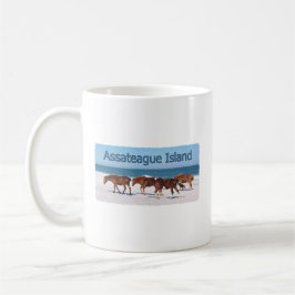 Assateague Insel (Ponys auf Strandlogo) Kaffeetasse