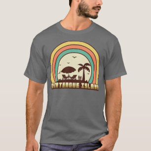 Assateague Island Beach Retro Sunset Style T-Shirt