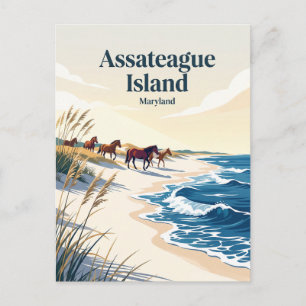 Assateague Island Maryland Postkarte