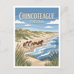 Assateague Island National Seashore Chincoteague Postkarte