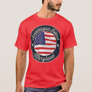 Assateague Island - Patriotic Maryland Souvenir T- T-Shirt