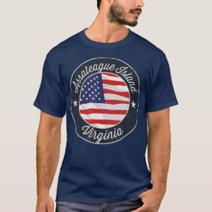 Assateague Island - Patriotic Virginia Souvenir T- T-Shirt