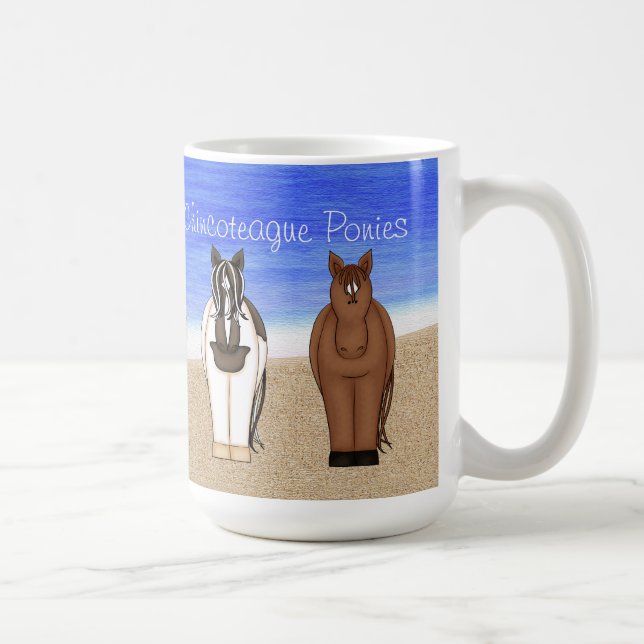 Assateague Island VA Chincoteague Ponies Horse Mug (Droite)