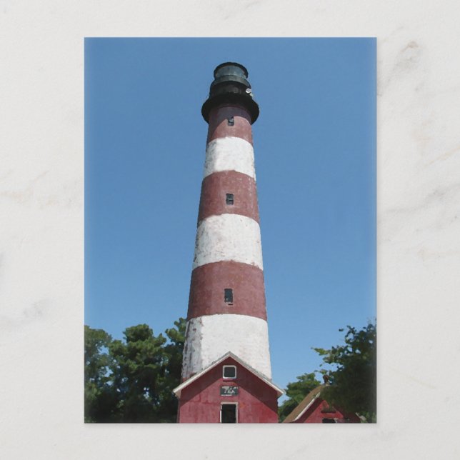 Assateague Lighthouse Postkarte (Vorderseite)