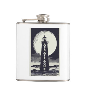 Assateague Lighthouse Virginia Moon Flachmann